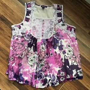 SOLD Floral Roaman’s Tank